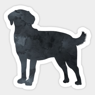 Lab Dog Labrador Black Silhouette Art Sticker